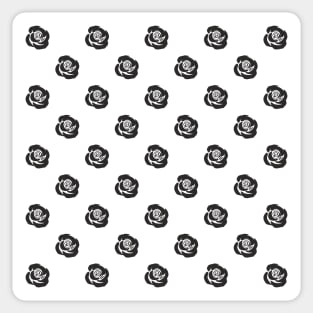 Rose pattern black white Sticker